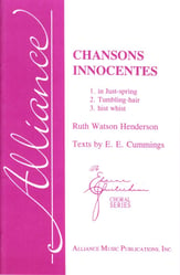 Chansons Innocentes SSA choral sheet music cover